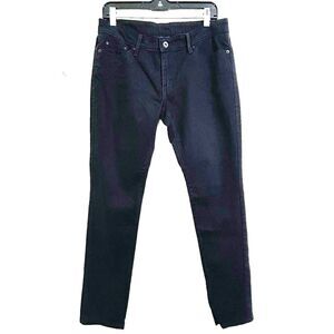 Levi's 531 Jeans Women's Low Rise Skinny Jeans Size 6 M Denim Dark Black Jeans